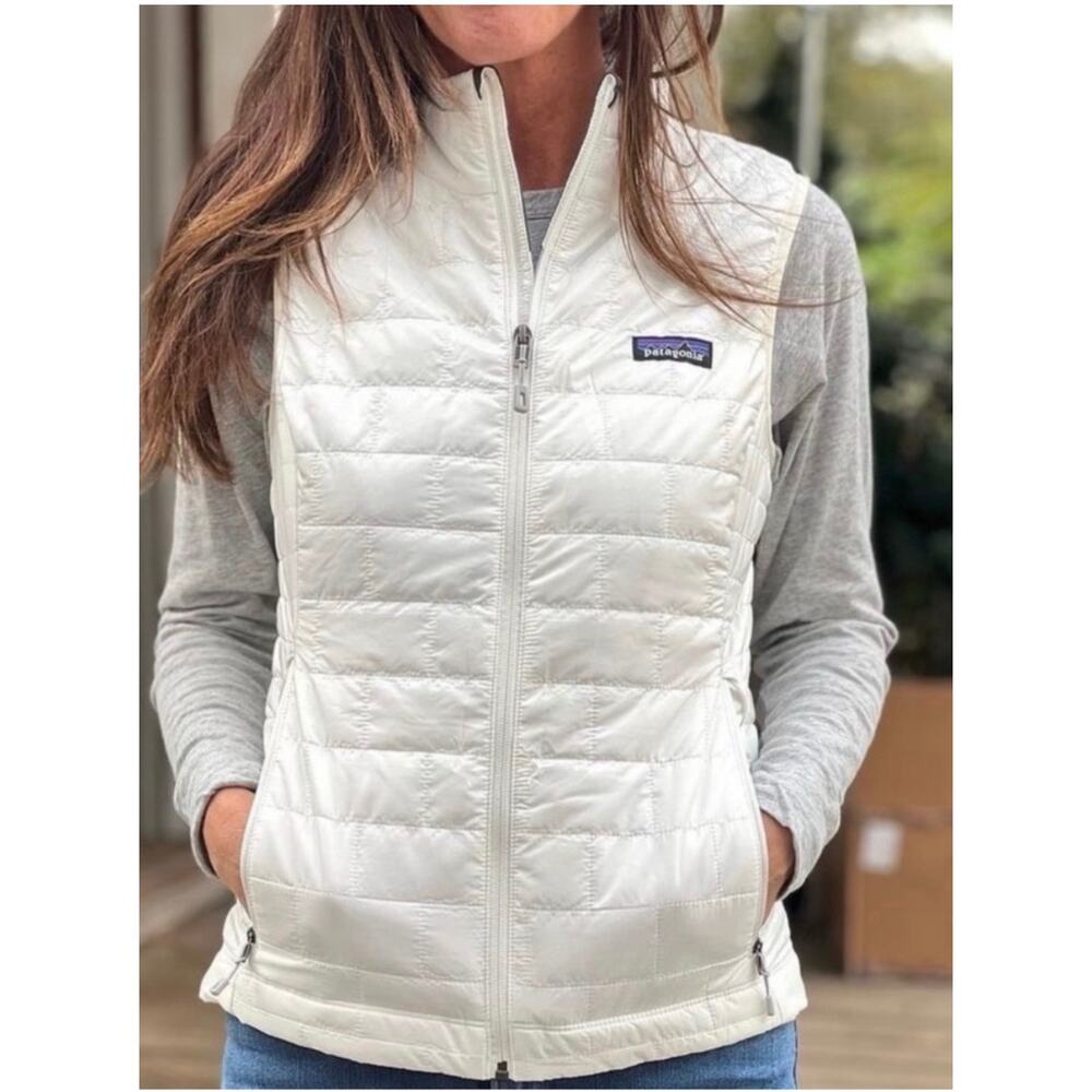 Patagonia White Nano Puff Vest